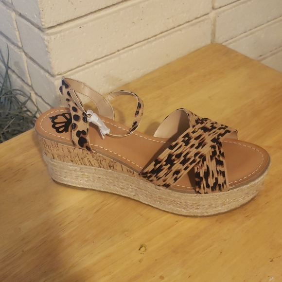 Fergalicious Shoes - Leopard Fergalicious Wedge Brand New